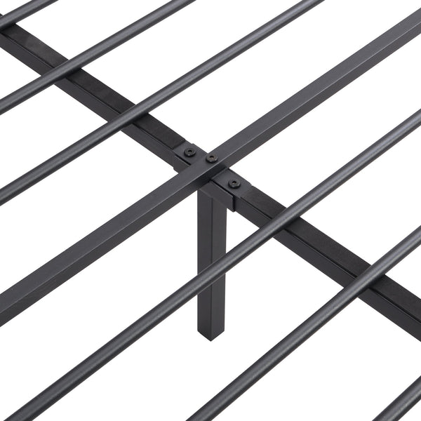 English Elm Full Upholstered Bed Frame with LED Headboard, USB-C Charging Shelf, Metal Slats, Quiet Support W1916124801