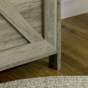 English Elm 30" Farmhouse Storage Chest with Gas-Strut Lid, 66 lb Capacity Trunk for Blankets, Entryway Decor W2225140853