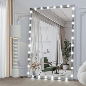 English Elm Hollywood Led Full Body Mirror - Extra Large 72X48 Vanity Mirror With 3 Adjustable Color Modes & Dimmable Lights W708131918