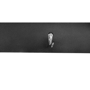 English Elm Black Hall Tree Foyer Cabinet Flip Shoe Storage Tempered Glass Hooks Shelf SD000028AAB