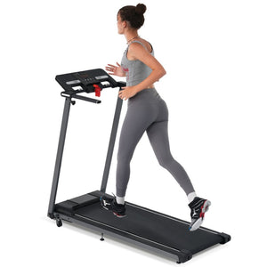 English Elm New Folding Walking Pad Treadmill 2.5hp Motor Incline Under Desk Home Gym Fit MS312896AAB