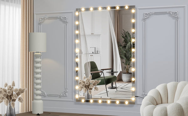 English Elm Hollywood Led Full Body Mirror - Extra Large 72X48 Vanity Mirror With 3 Adjustable Color Modes & Dimmable Lights W708131918