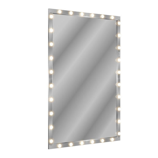 English Elm Hollywood Led Full Body Mirror - Extra Large 72X48 Vanity Mirror With 3 Adjustable Color Modes & Dimmable Lights W708131918