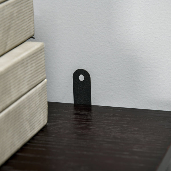 English Elm 32" Electric Fireplace Mantel Brown – Freestanding 700/1400W Heater with LED Log Flame, Shelf, Remote W2225140842