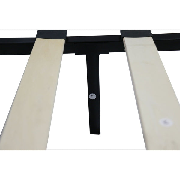 English Elm Queen Upholstered Platform Bed Frame With Elegant Button Tufted Headboard, No Box Spring Required W2297140920-GIGA