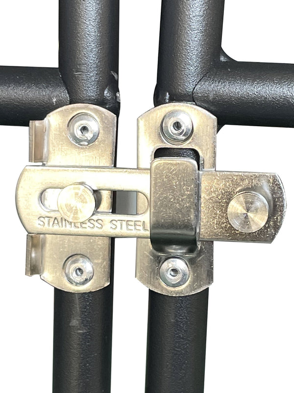 English Elm Metal Garden Arch For Climbing Plants & Weddings | Elegant Outdoor Trellis With Doors, Black Finish W656127046