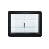 Hearth and Haven Tempered Glass Counter Top Display Showcase with Sliding Glass Door and Lock, Standard Aluminum Framing with Sliding Glass Door and Lock-Display Cabinet W2221139480 W2221139480