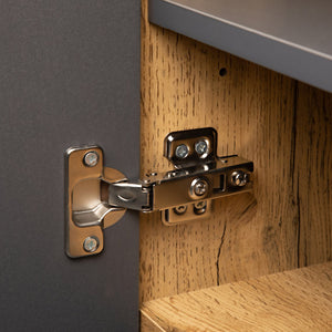 English Elm Modern TV Stand 42" Console for Large TVs, Sturdy 110lb Capacity, Double Storage & Drop Door Design Wood WF303474AAQ