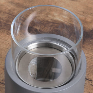 English Elm Tabletop Mini Concrete Ethanol Fire Bowl - Clean-Burning, Portable Fireplace For Cozy Ambience W2225141043-GIGA