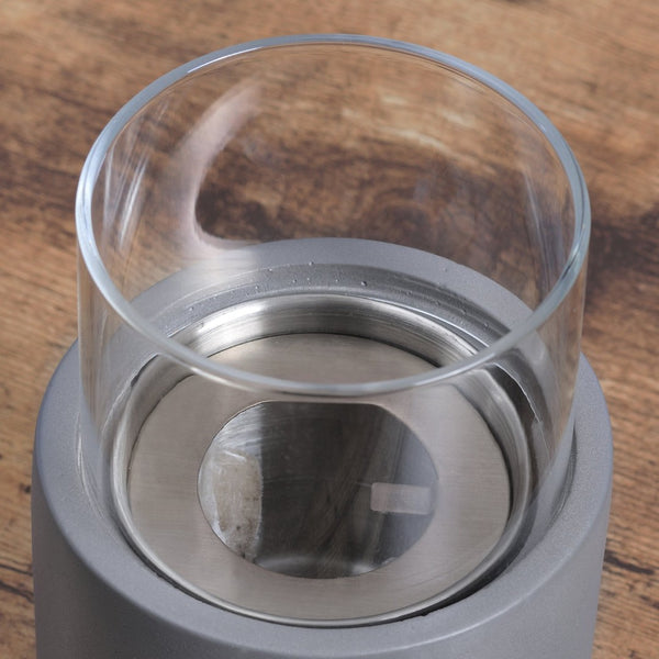 English Elm Tabletop Mini Concrete Ethanol Fire Bowl - Clean-Burning, Portable Fireplace For Cozy Ambience W2225141043-GIGA