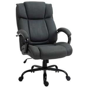 English Elm High Back Big And Tall Executive Office Chair For 485 Lbs - Wide Seat, Adjustable, Swivel Wheels, Grey W2225141057