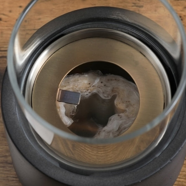 English Elm Tabletop Concrete Ethanol Fire Bowl With Lid - Cozy Modern Indoor Decor, Safe & Portable Heat Source W2225141042-GIGA