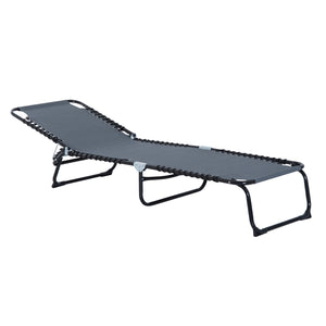 English Elm Folding Chaise Lounge Pool Chair - 4-Position Recline, Breathable Mesh, Portable Outdoor Comfort W2225141076
