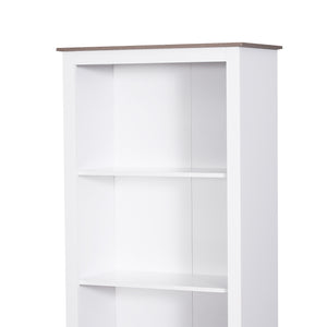 English Elm 69'' Freestanding Storage Cabinet - 69'' white linen tower with 3-tier shelves, double-door cabinet, anti-tip design, versatile home organizer W2225141198