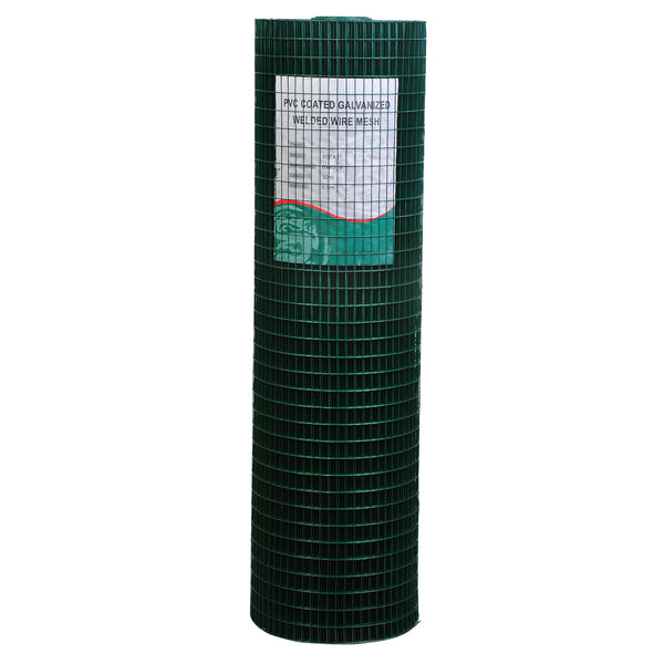 English Elm PawHut 98' x 35.5" PVC-Coated Steel Hardware Cloth Roll, 1/2 x1" Mesh for Garden & Poultry Defense W2225141112