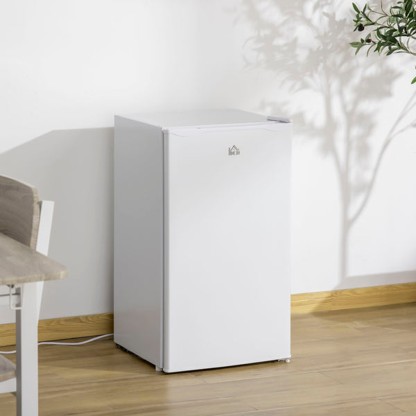 English Elm 3.2 Cu Ft Compact Mini Fridge with Freezer Adjustable Shelving for Dorm or Office W2225141452