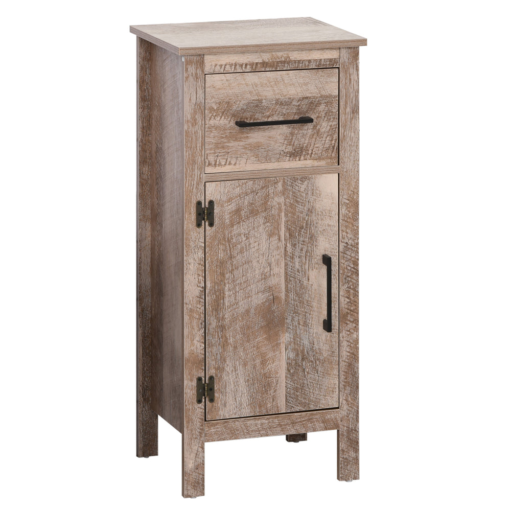English Elm Kleankin Rustic Bathroom Floor Cabinet With Drawer & Adjustable Shelf, Space-Saving Storage Solution W2225141463