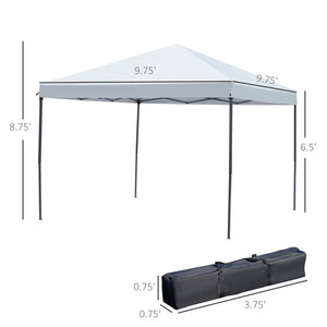 English Elm 10' Outdoor Retractable Pergola Canopy with Aluminum Frame, UV-Proof Fabric, Smooth Slide Rails for Patio Comfort White W2225141412