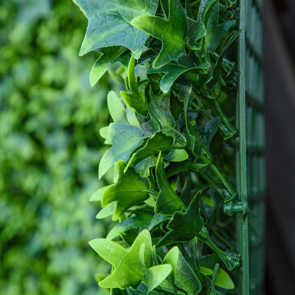English Elm Artificial Boxwood Hedge Panels Set of 12 Uv Resistant Pe Faux Greenery Wall Coverage W2225141396