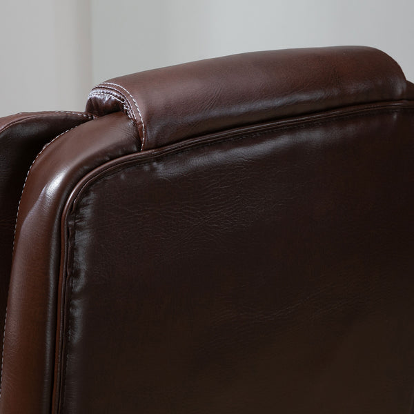 English Elm High Back Massage Office Chair With 6 Vibration Points, Adjustable Recline & Retractable Footrest W2225141238