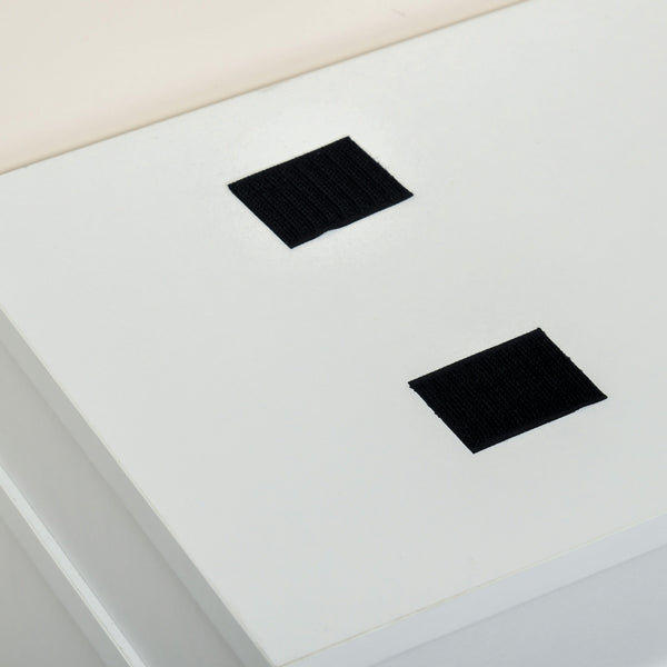 English Elm Modern Shoe Rack Bench with Cushioned Seat, 2 Drawers & Adjustable Shelves Holds 8 Pairs, White W2225141226