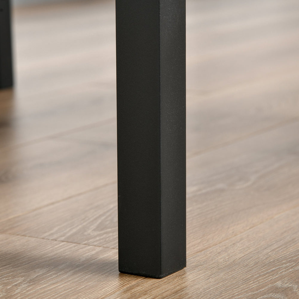 English Elm 3 Piece Bar Table Set Rustic Brown Industrial Counter Height Dining Set with Steel Legs & Footrest Cozy43 W2225141220