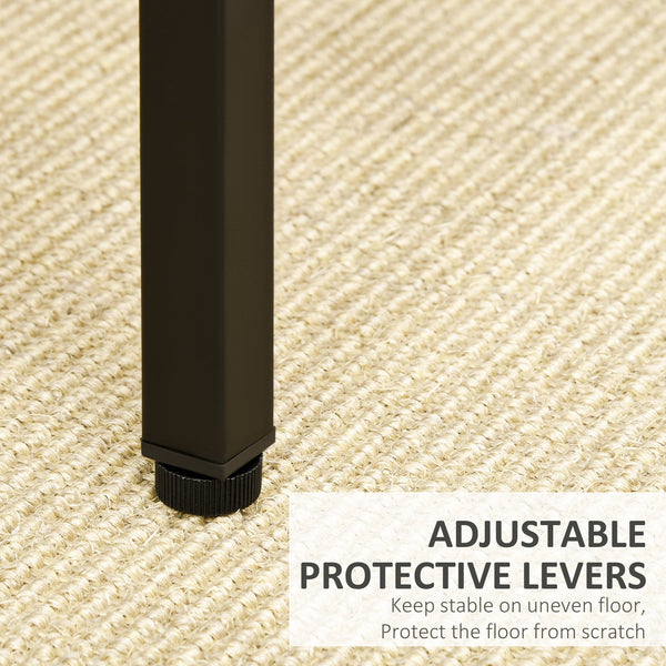 English Elm 5-Piece Industrial Dining Set with Bar Table & 4 Space-Saving Stools, Rustic Brown Wood/Steel Finish W2225141468