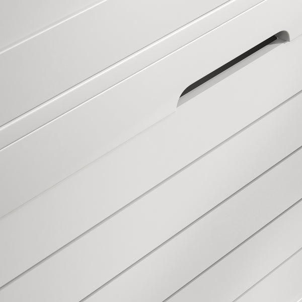 English Elm Narrow Shoe Cabinet with 3 Flip Drawers, Slim Louvered Entryway Organizer for 6 Pairs, White (96) W2225141229