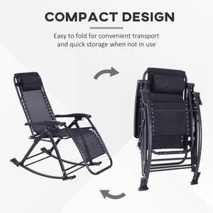 English Elm Outdoor Swing Glider Chair Steel Frame Patio Rocking Mesh Seat 330lb Capacity Weatherproof Comfort Black W2225141402
