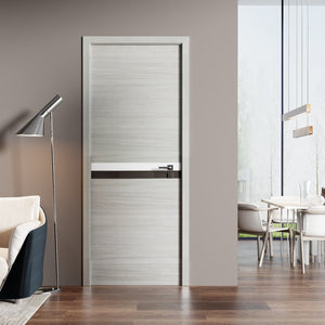 English Elm Crazy Elf Melamine Door Slab Mdf Core Waterproof Ready to Hang Interior Panel W936126317