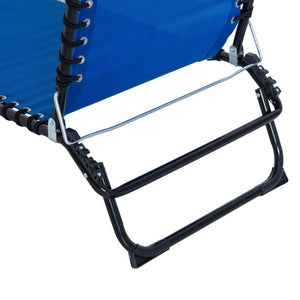 English Elm Folding Chaise Lounge Chair - 4-Position Recline, Breathable Mesh, Portable Outdoor Comfort For Sunbathing W2225141408