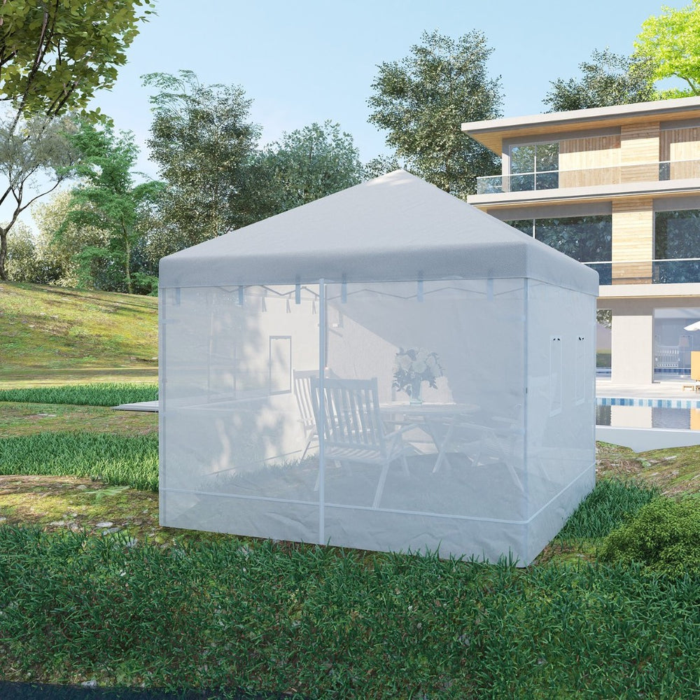 English Elm Pop up Canopy Mesh Sidewall Set Four Panel Bug Screen for Outdoor Tent Enclosure W2225141387
