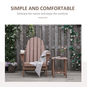 English Elm Folding Adirondack Chair - Weather-Resistant Hdpe, Portable & Stylish Faux Wood For Outdoor Relaxation W2225141379