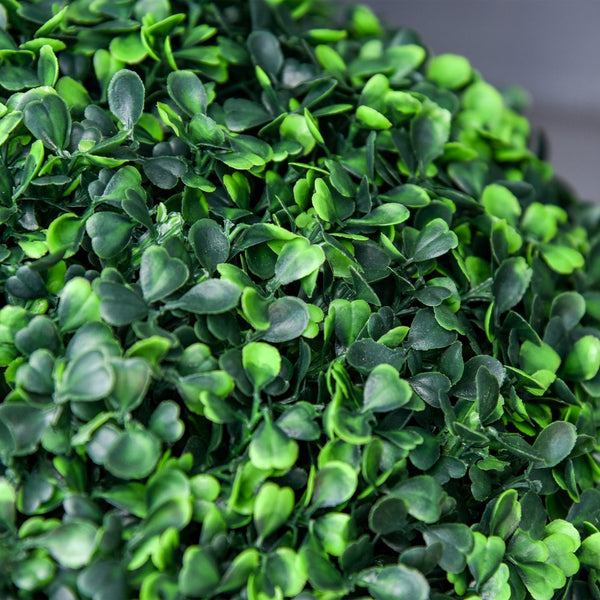 English Elm 23.5" Boxwood Topiary Ball Tree with Nursery Pot, Lifelike Faux Plant for Home, Patio & Garden Decor W2225141233