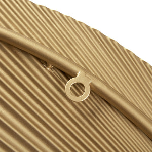 English Elm Half-moon Gold Metal Wall Decor Set – Dimensional 2-Piece Modular Art, 13.75"x27.5", Vertical/Horizontal Options B035129217