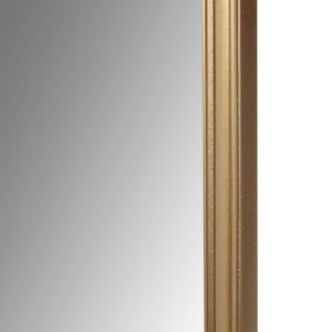 English Elm Gold Adelaide Wall Mirror Scalloped Rectangular Gold Wood Frame 21x38 Glam Bedroom Entryway Decor B035129257