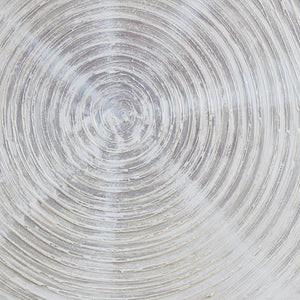 English Elm Hand Silver Sand 3-Piece Hand Embellished Abstract Canvas Set with Gel Texture, Zen Burst for Living Room Decor B035129226