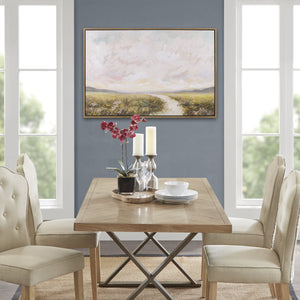 English Elm Hand Embellished Framed Canvas by KATIJA BJELAJAC Madison Park – Serene Abstract Landscape Art, 40"x27" Ready-to-Hang, Brown Frame B035129252