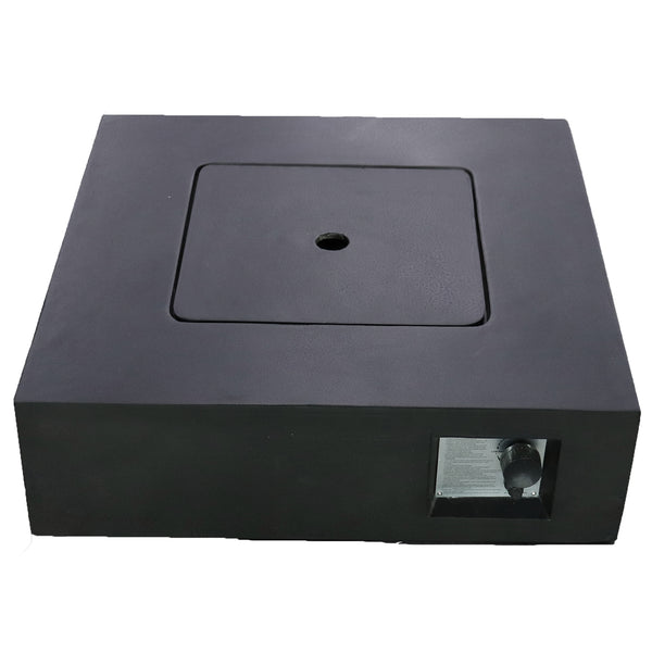 English Elm Fiber Reinforced Concrete Charcoal Fire Pit Table - 40,000 BTU Propane/Natural Gas, ETL/UL/CSA Certified B120141816