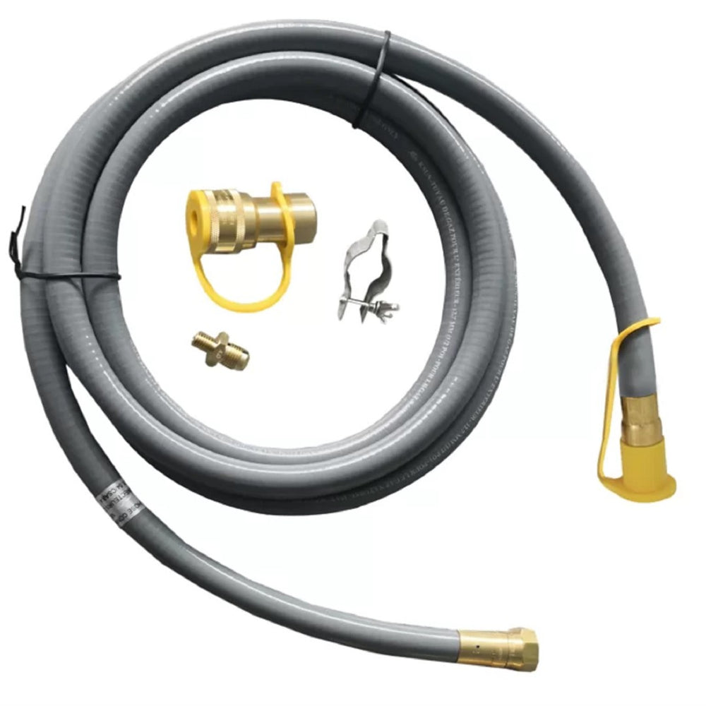 English Elm Fire Pit Natural Gas Conversion Kit Stainless Steel Quick Connect Outdoor Upgrade B120141806