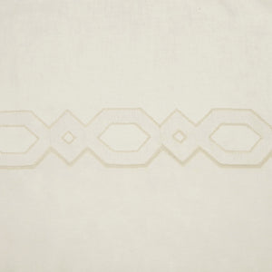 English Elm Embroidery Curtain Panel - Elegant Semi-Sheer Design With Embroidered Hem, 52"W X 84"L, Single Panel B035129647