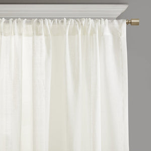 English Elm Embroidery Curtain Panel - Elegant Semi-Sheer Design, Lightweight Polyester, 52"W X 84"L For Any Room B035129648