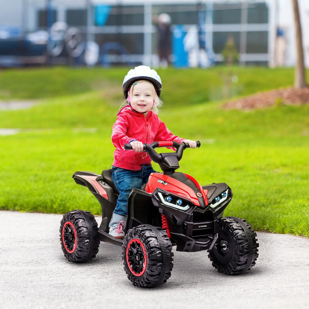 English Elm Licensed 6v Battery Powered Kids Dirtbike Three Wheel Ride on Toddler Motorcycle Red W2225141992