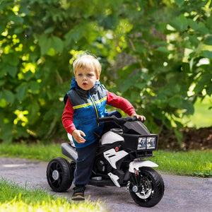 English Elm 6v Battery Powered Kids Motorbike with Headlights Wide Tires and Engine Sounds W2225141983