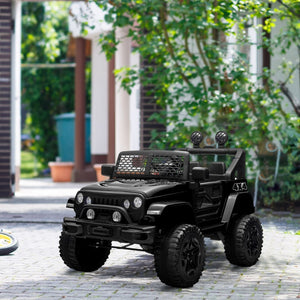 English Elm 12v Kids Electric Ride on Truck with Remote Spring Suspension Led Lights Horn W2225141987