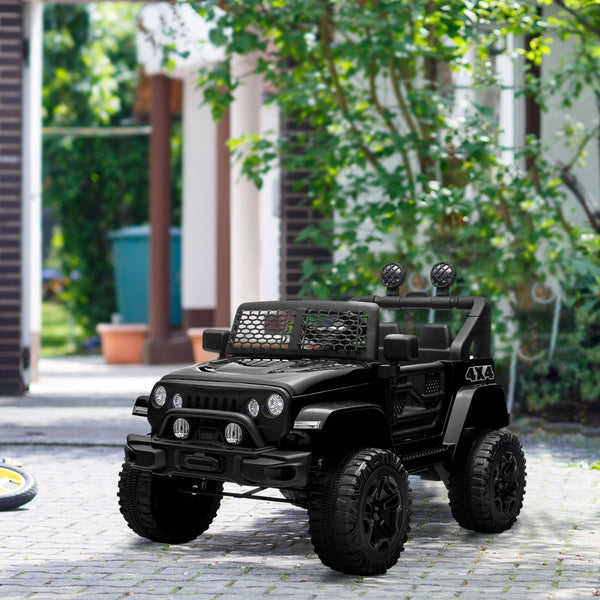 English Elm 12v Kids Electric Ride on Truck with Remote Spring Suspension Led Lights Horn W2225141987