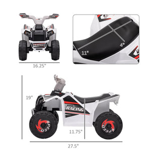 English Elm Kids Electric Toddler Quad Ride on Atv with Forward Reverse and Rugged Terrain Wheels W2225141999