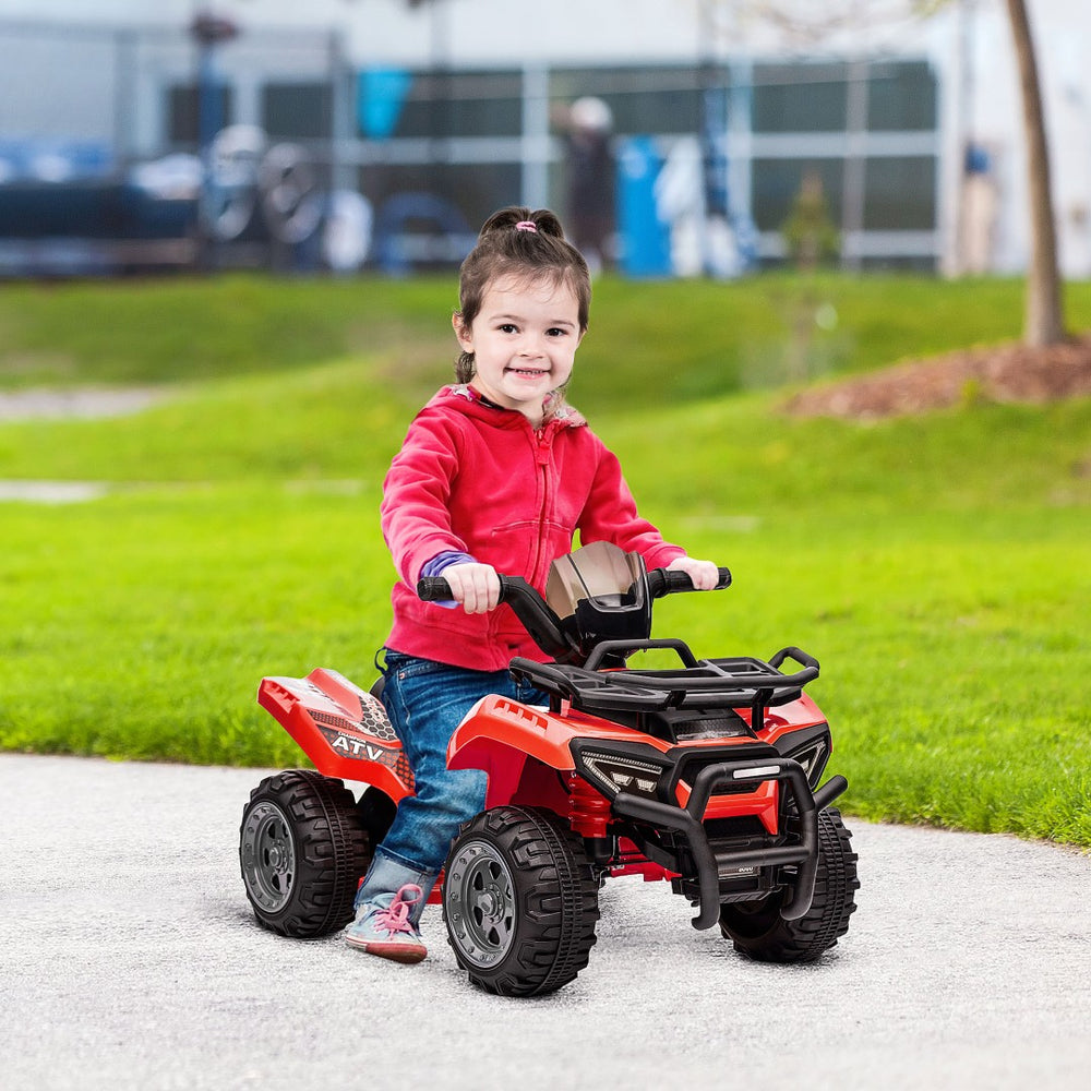 English Elm Kids Electric Toddler Quad Ride on Atv with Forward Reverse and Rugged Terrain Wheels W2225141989
