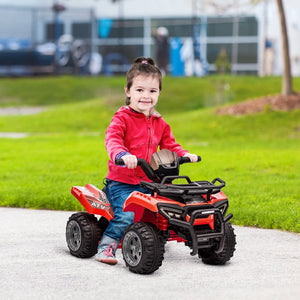 English Elm Kids Electric Toddler Quad Ride on Atv with Forward Reverse and Rugged Terrain Wheels W2225141989