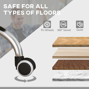 English Elm Executive Massage Office Chair with 4-Point Vibration, Heated Lumbar, Recline to 135°, PU Leather Comfort Gray W2225142102